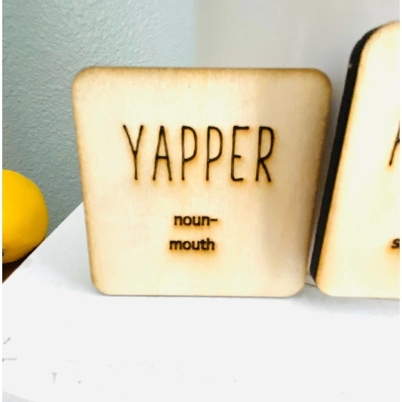 Set of 4 Wood Farmhouse Inspired Southern Word Magnets (SW2M) - Picture 5 of 6